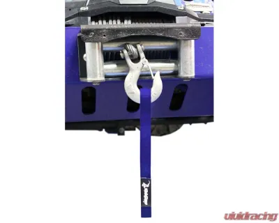 Steinjager Winch Hook Strap Wrangler JK 2007-2018 Blue - J0043805