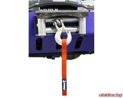 Steinjager Winch Hook Strap Wrangler TJ 1997-2006 Orange - J0043810