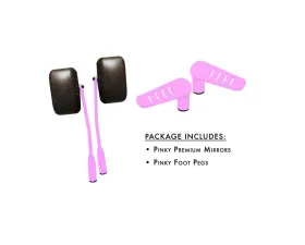 Steinjager Mirror and Foot Peg Kit Wrangler JK 2007-2018 Pinky