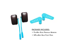 Steinjager Mirror and Foot Peg Kit Wrangler JK 2007-2018 Playboy Blue