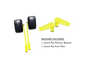 Steinjager Mirror and Foot Peg Kit Wrangler JK 2007-2018 Lemon Peel
