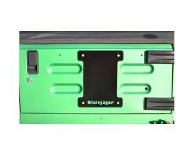 Steinjager Spare Tire Carrier Delete Plate Wrangler TJ 1997-2006 Bare