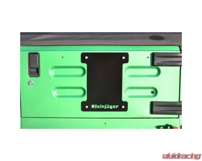 Steinjager Spare Tire Carrier Delete Plate Wrangler TJ 1997-2006 Black - J0043675
