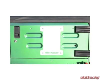 Steinjager Spare Tire Carrier Delete Plate Wrangler TJ 1997-2006 Cloud White - J0043688