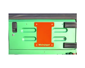 Steinjager Spare Tire Carrier Delete Plate Wrangler TJ 1997-2006 Fluorescent Orange