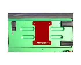 Steinjager Spare Tire Carrier Delete Plate Wrangler TJ 1997-2006 Red Baron