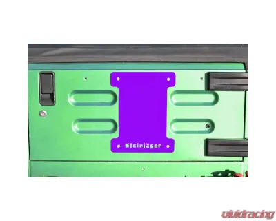 Steinjager Spare Tire Carrier Delete Plate Wrangler TJ 1997-2006 Sinbad Purple - J0043687