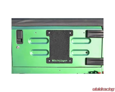 Steinjager Spare Tire Carrier Delete Plate Wrangler TJ 1997-2006 Texturized Black - J0043685