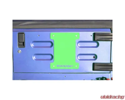 Steinjager Spare Tire Carrier Delete Plate Wrangler TJ 1997-2006 Neon Green - J0043681