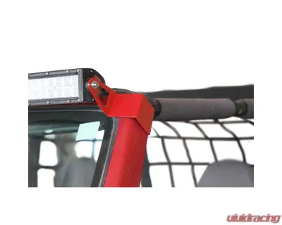 Steinjager LED Lights and Brackets Wrangler TJ 1997-2006 A-Pillar Mount Brackets Only Red Baron - J0046797