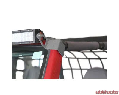 Steinjager LED Lights and Brackets Wrangler TJ 1997-2006 A-Pillar Mount Brackets Only Gray Hammertone - J0046806