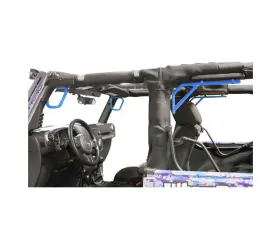 Steinjager Grab Handle Kit Wrangler JK 2007-2018 Rigid Design Front and Rear for 2 Door JK Playboy Blue