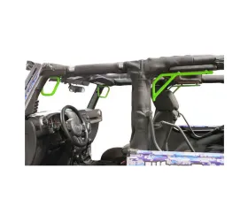 Steinjager Grab Handle Kit Wrangler JK 2007-2018 Rigid Design Front and Rear for 2 Door JK Neon Green