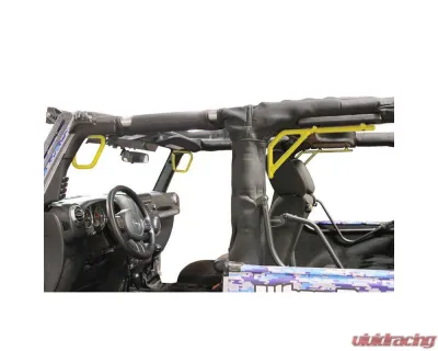 Steinjager Grab Handle Kit Wrangler JK 2007-2018 Rigid Design Front and Rear for 2 Door JK Lemon Peel - J0044763