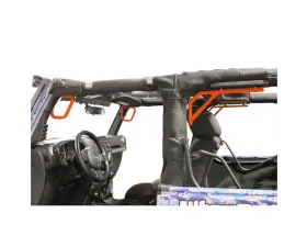 Steinjager Grab Handle Kit Wrangler JK 2007-2018 Rigid Design Front and Rear for 2 Door JK Fluorescent Orange