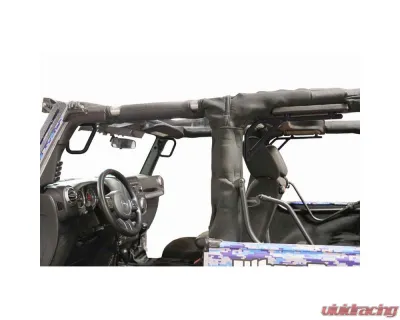 Steinjager Grab Handle Kit Wrangler JK 2007-2018 Rigid Design Front and Rear for 2 Door JK Bare - J0044757