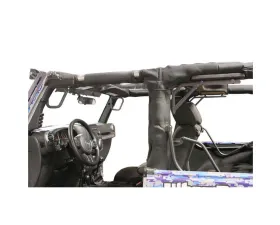 Steinjager Grab Handle Kit Wrangler JK 2007-2018 Rigid Design Front and Rear for 2 Door JK Gray Hammertone