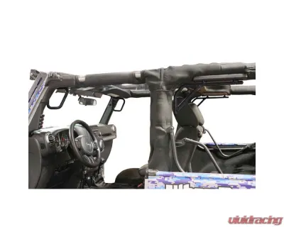 Steinjager Grab Handle Kit Wrangler JK 2007-2018 Rigid Design Front and Rear for 2 Door JK Texturized Black - J0044768