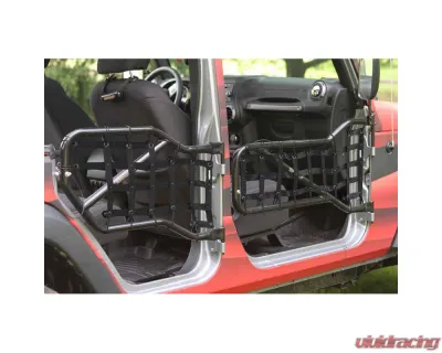 Steinjager Doors, Covers Wrangler JK 2007-2018 Front and Rear Doors Black Cargo Design - J0043598