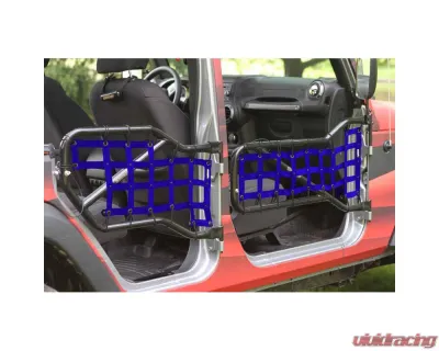 Steinjager Doors, Covers Wrangler JK 2007-2018 Front and Rear Doors Blue Cargo Design - J0043668
