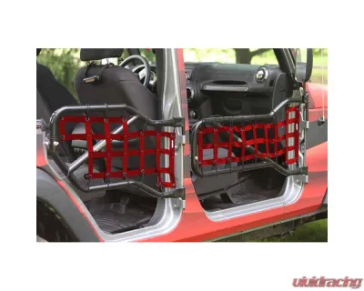 Steinjager Doors, Covers Wrangler JK 2007-2018 Front and Rear Doors Red Cargo Design - J0043667