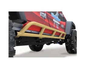 Steinjager Rock Sliders Wrangler JK 2007-2018 4 Door Bare Knuckles Style Military Beige