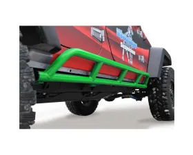 Steinjager Rock Sliders Wrangler JK 2007-2018 4 Door Bare Knuckles Style Neon Green