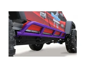 Steinjager Rock Sliders Wrangler JK 2007-2018 4 Door Bare Knuckles Style Sinbad Purple