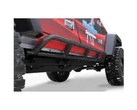 Steinjager Rock Sliders Wrangler JK 2007-2018 4 Door Bare Knuckles Style Texturized Black
