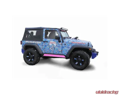 Steinjager Rock Sliders Wrangler JK 2007-2018 2 Door Insert Style Bare - J0044897