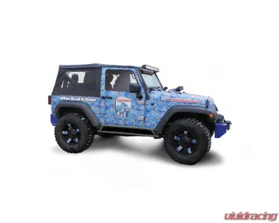 Steinjager Rock Sliders Wrangler JK 2007-2018 2 Door Insert Style Locas Green - J0044905