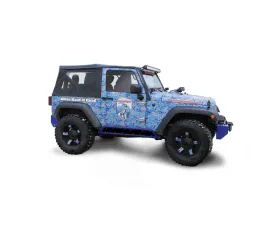 Steinjager Rock Sliders Wrangler JK 2007-2018 2 Door Insert Style Southwest Blue