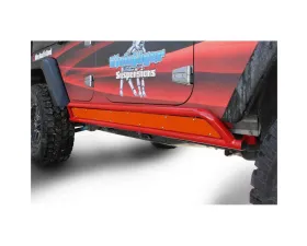 Steinjager Rock Sliders Wrangler JK 2007-2018 4 Door Phantom Inserts Fluorescent Orange