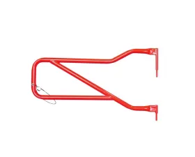 Steinjager Red Baron with Steinjager Logo Front Tube Door Kit Jeep Wrangler JK 2007-2015