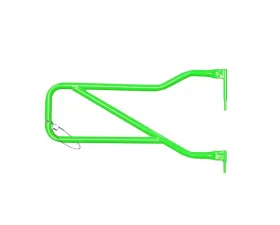 Steinjager Neon Green with Steinjager Logo Front Tube Door Kit Jeep Wrangler JK 2007-2015