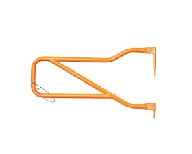 Steinjager Fluorescent Orange with Steinjager Logo Front Tube Door Kit Jeep Wrangler JK 2007-2015
