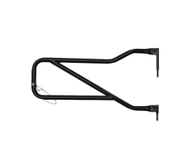 Steinjager Black Power Coated with Steinjager Logo Front Tube Door Kit Jeep Wrangler JK 2007-2015