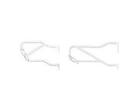 Steinjager Doors, Tubular Wrangler JK 2007-2018 Cloud White Front and Rear Doors
