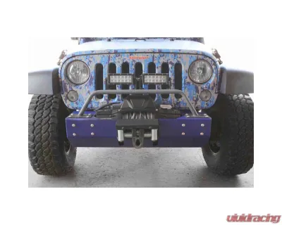 Steinjager Bumper Light Bar, Short Wrangler JK 2007-2018 Gray Hammertone - J0045698