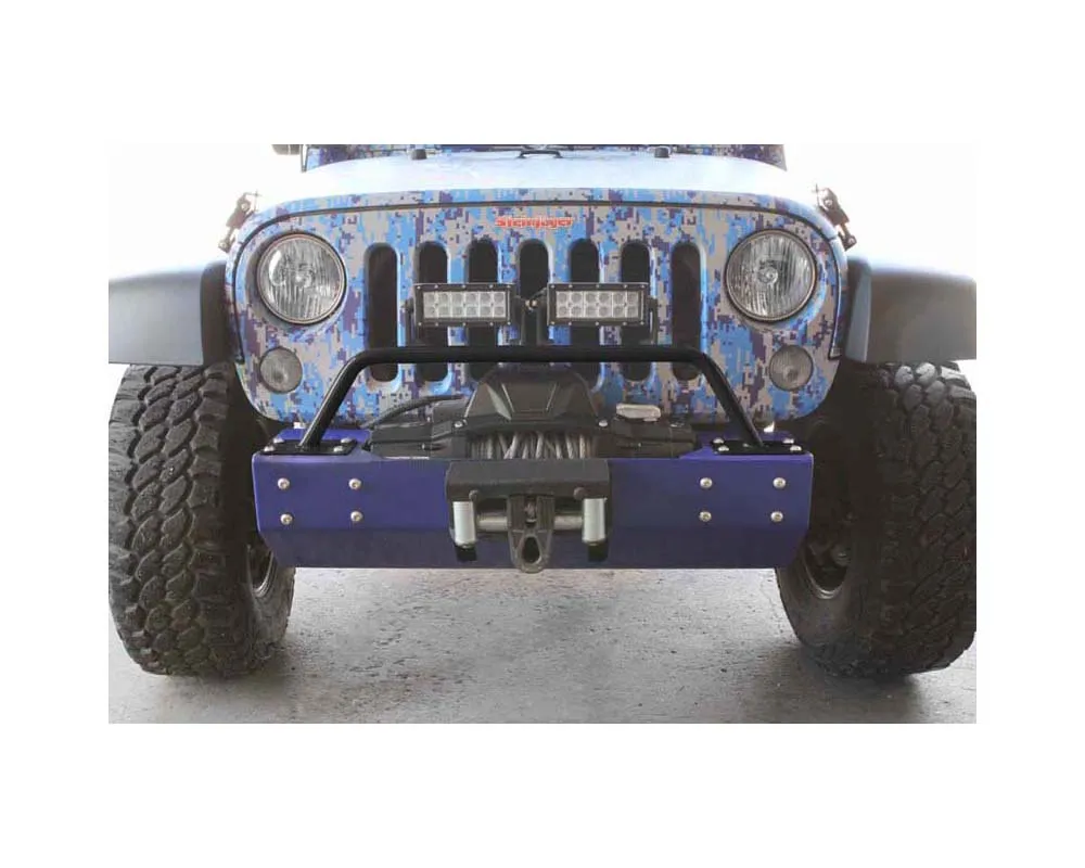 Steinjager Bumper Light Bar, Short Wrangler JK 2007-2018 Black - J0045688