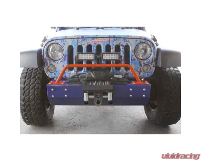 Steinjager Bumper Light Bar, Short Wrangler JK 2007-2018 Fluorescent Orange - J0045689
