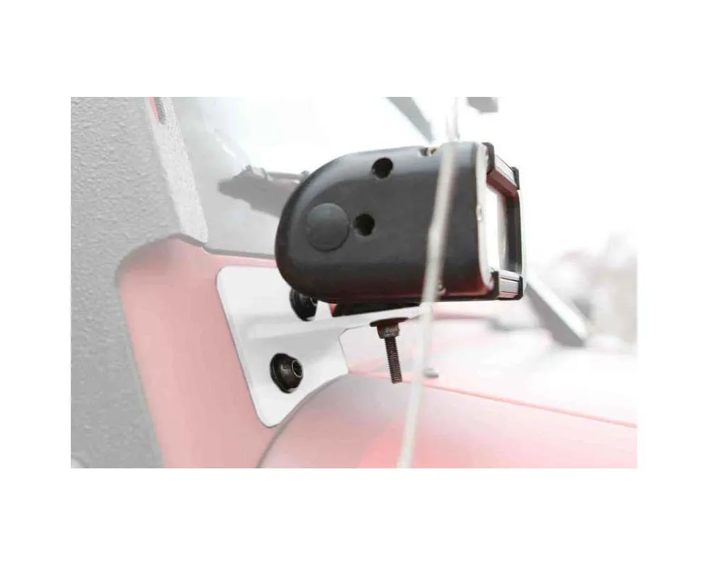 Steinjager LED Lights and Brackets Wrangler JK 2007-2018 Lower Windshield Mount Brackets Only Cloud White - J0043975