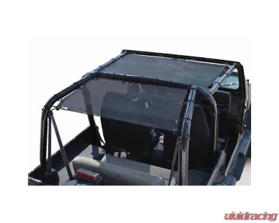Steinjager Tops, Fabric Teddy Wrangler YJ 1987-1995 Solar Screen Black Front Seats Only - J0045478