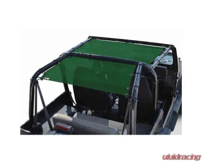 Steinjager Tops, Fabric Teddy Wrangler YJ 1987-1995 Solar Screen Green Rear Seats Only - J0045511