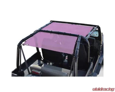 Steinjager Tops, Fabric Teddy Wrangler YJ 1987-1995 Solar Screen Mauve Rear Seats Only - J0045516
