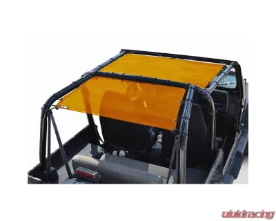 Steinjager Tops, Fabric Teddy Wrangler YJ 1987-1995 Solar Screen Orange Front Seats Only - J0045479