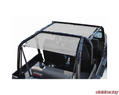 Steinjager Tops, Fabric Teddy Wrangler YJ 1987-1995 Solar Screen White Front Seats Only - J0045480