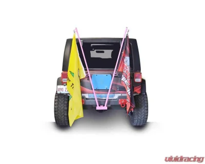 Steinjager Flag Holder Hot Pink Jeep Wrangler TJ 1997-2006 - J0050128