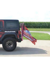 Steinjager Flag Holder Hot Pink Jeep Wrangler TJ 1997-2006                                     - J0050128 - Image 3