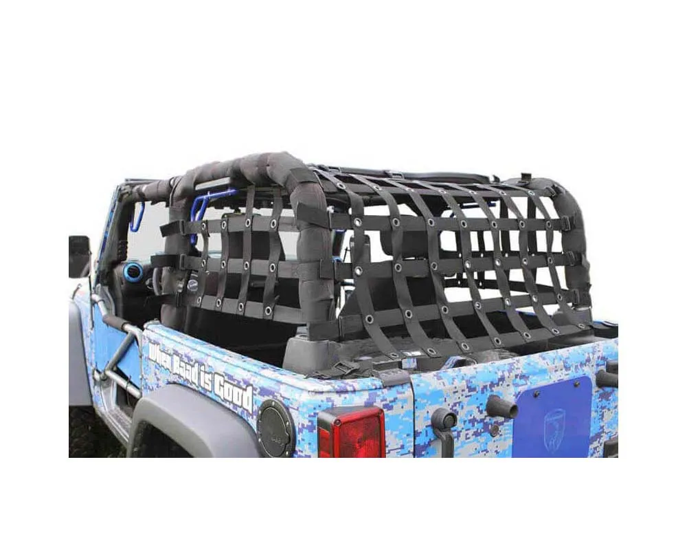 Steinjager Cargo Net Wrangler JK 2007-2018 2 Door Premium Black - J0045964